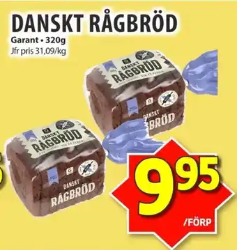 Matvärlden Tensta GARANT Danskt rågbröd erbjuda