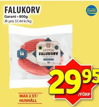 Matvärlden Tensta GARANT Falukorv erbjuda