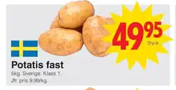 Matöppet Potatis fast erbjuda