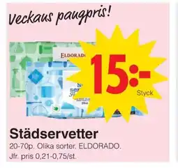 Matöppet Städservetter erbjuda