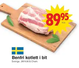 Matöppet Benfri kotlett i bit erbjuda