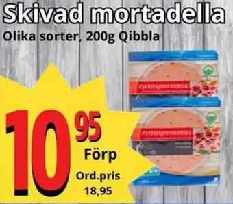 Supergrossen Skivad mortadella erbjuda