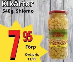Supergrossen Kikärtor erbjuda