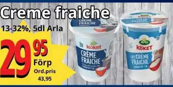 Supergrossen Creme fraiche erbjuda