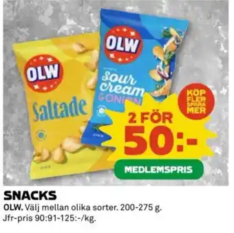 Coop Snacks erbjuda