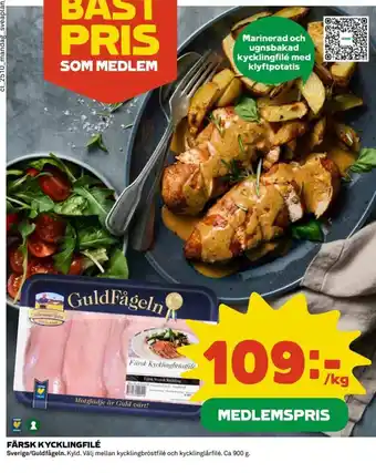 Coop Färsk kycklingfilé erbjuda