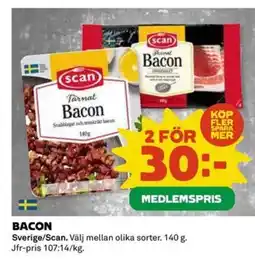 Coop Bacon Sverige/Scan. erbjuda