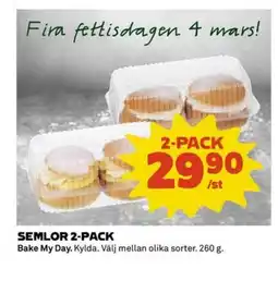 Coop Semlor 2-pack erbjuda