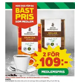 Coop Kaffe erbjuda