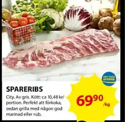 ICA Kvantum Spareribs erbjuda