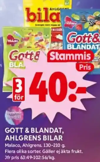 ICA Kvantum Gott & blandat, ahlgrens bilar erbjuda