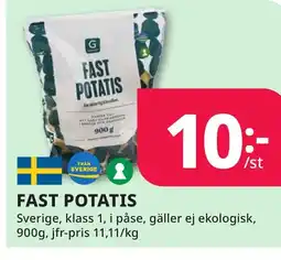 Bingebyhallen Fast potatis erbjuda