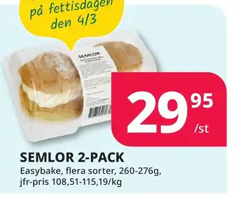 Bingebyhallen Semlor 2-pack erbjuda