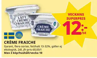 Bingebyhallen Crème fraiche erbjuda