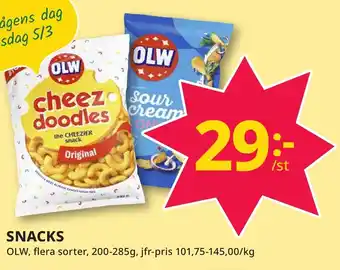 Bingebyhallen OLW Snacks erbjuda