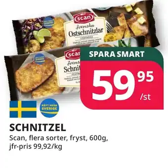 Bingebyhallen SCAN Schnitzel erbjuda