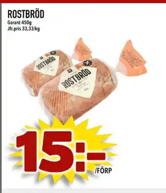 Din Mat GARANT Rostbröd erbjuda