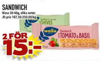 Din Mat WASA Sandwich erbjuda