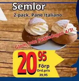 Supergrossen Semlor erbjuda