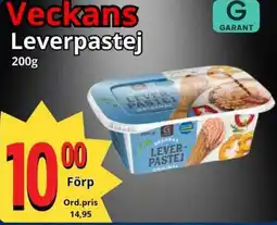 Supergrossen GARANT Leverpastej erbjuda