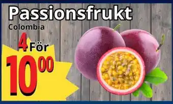 Supergrossen Passionsfrukt erbjuda