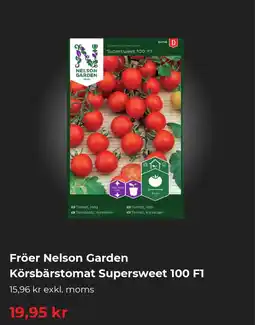 Granngården Fröer Nelson Garden Körsbärstomat Supersweet 100 F1 erbjuda