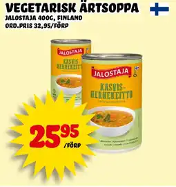 Nelins JALOSTAJA Vegetarisk ärtsoppa erbjuda