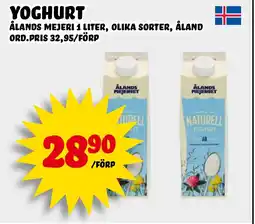 Nelins ÅLANDS MEJERI Yoghurt erbjuda