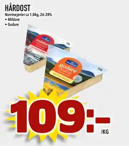 Nelins Hårdost Norrmejerier erbjuda