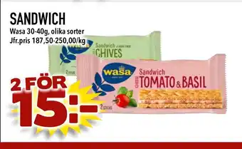 Nelins WASA Sandwich erbjuda