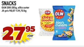 Bonum Matmarknad OLW Snacks erbjuda