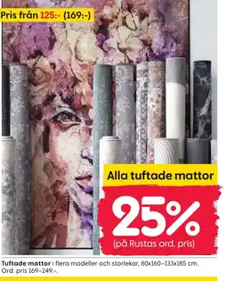 Rusta Tuftade mattor erbjuda