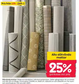 Rusta Slätvävda mattor erbjuda