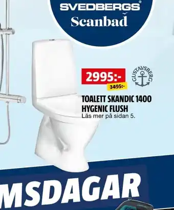 Bauhaus TOALETT SKANDIC 1400 HYGENIC FLUSH Läs mer på sidan 5. erbjuda