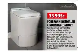 Bauhaus Förbränningstoalett cinderella comfort erbjuda