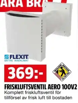 Bauhaus Friskluftsventil aero 100v2 erbjuda