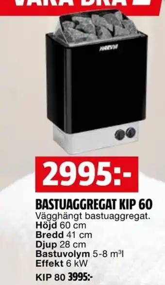 Bauhaus Bastuaggregat kip 60 erbjuda