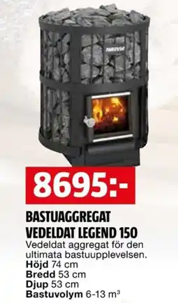 Bauhaus Bastuaggregat vedeldat legend 150 erbjuda