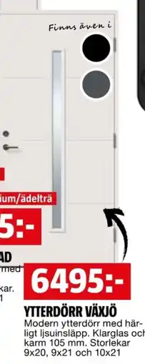 Bauhaus Ytterdörr växjö erbjuda