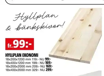 Bauhaus Hyllplan ekonomi erbjuda