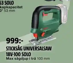 Bauhaus Sticksåg universalsaw 18v-100 solo erbjuda