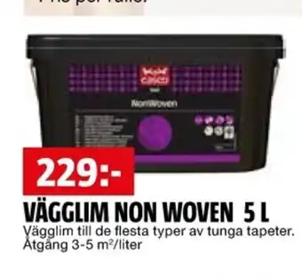 Bauhaus Vägglim non woven 5l erbjuda