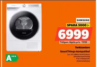 Power Torktumlare SmartThings-kompatibel erbjuda