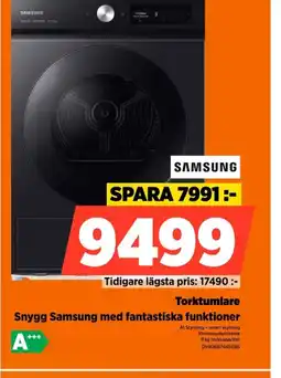 Power Torktumlare Snygg Samsung med fantastiska funktioner erbjuda