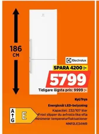 Power Kyl/frys Energisnál LED-belysning erbjuda