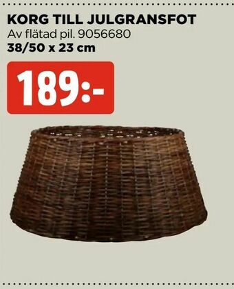 Jem&Fix Korg till julgransfot erbjuda