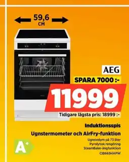 Power Induktionsspis Ugnstermometer och AirFry-funktion erbjuda