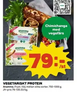 Coop Vegetariskt protein erbjuda