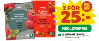 Coop Krossade tomater erbjuda