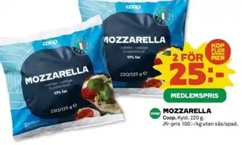 Coop Mozzarella erbjuda